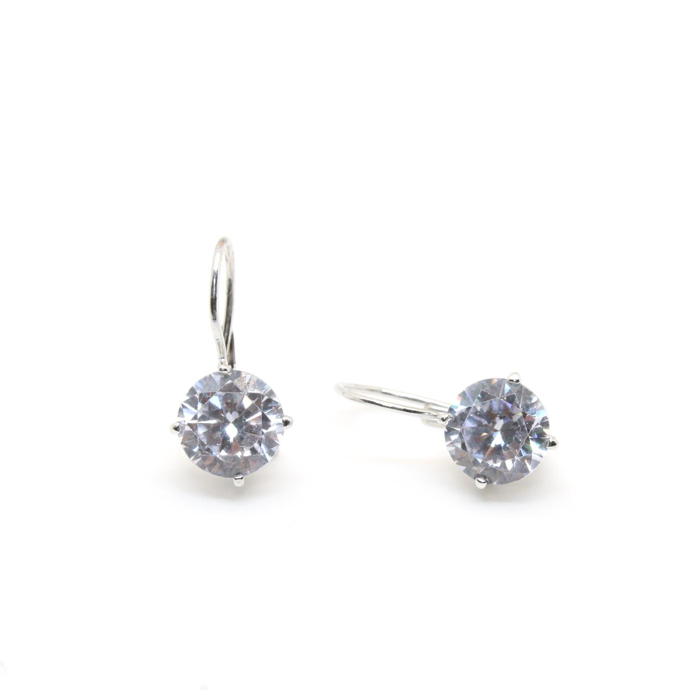 ORECCHINI MONACALI ZIRCONI 8mm ORECCHINI MONACALI ZIRCONI 8mm
