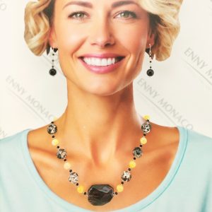 collana rettangolo quarzo rutilato