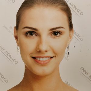 ORECCHINI SCATTINO CROCE CORNO RODIATI