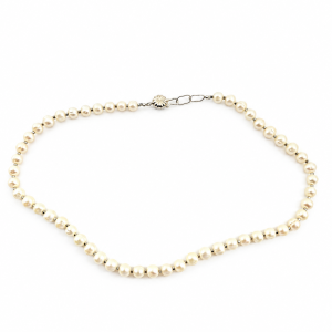 collana perle coltivate 7 mm fermaglio sole