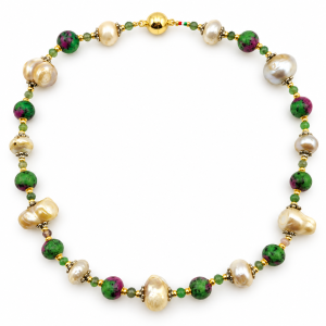 collana scaramazze sabbia ematite sfaccettata