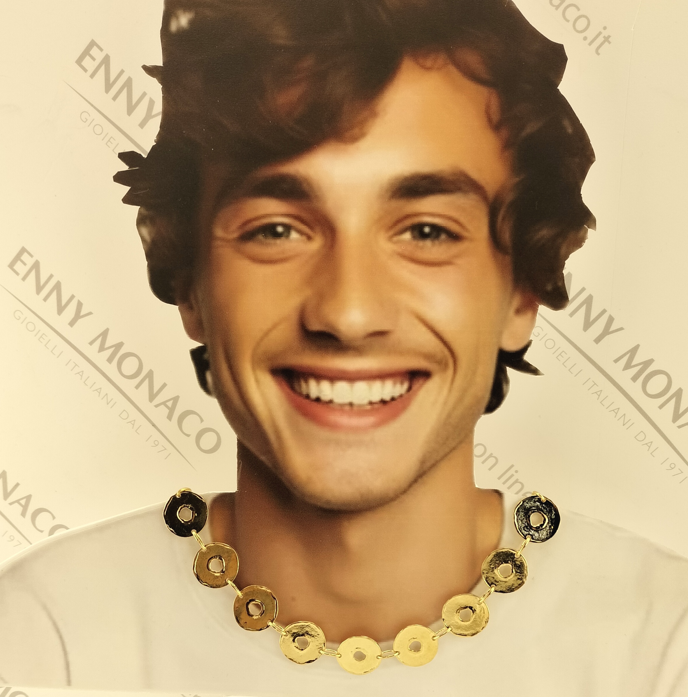 collana cialde forate doratura 24kt