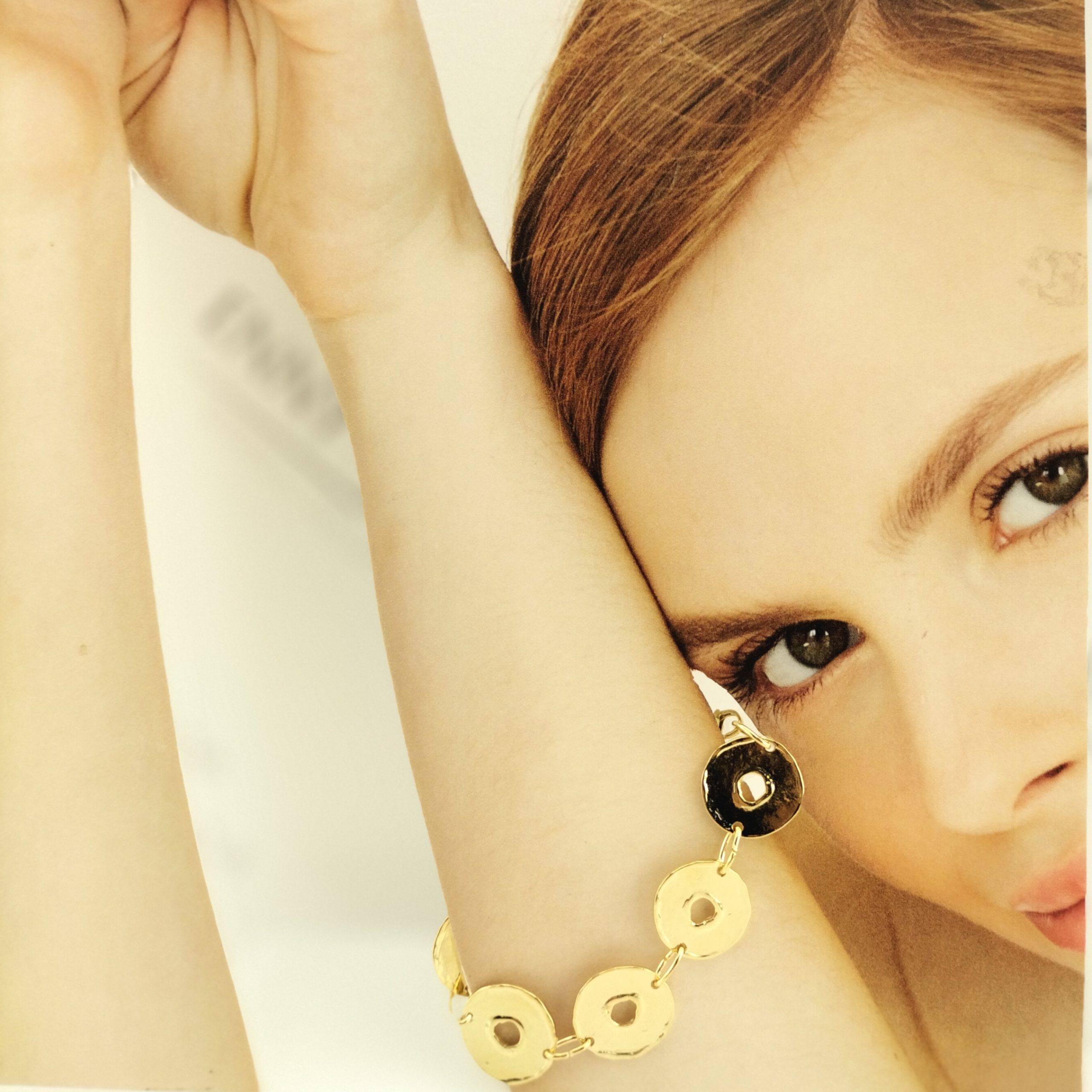 BRACCIALE CIALDE FORATE DORATURA 24KT BRACCIALE CIALDE FORATE DORATURA 24KT