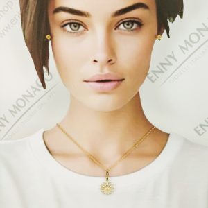 collana girasoli zirconi catena