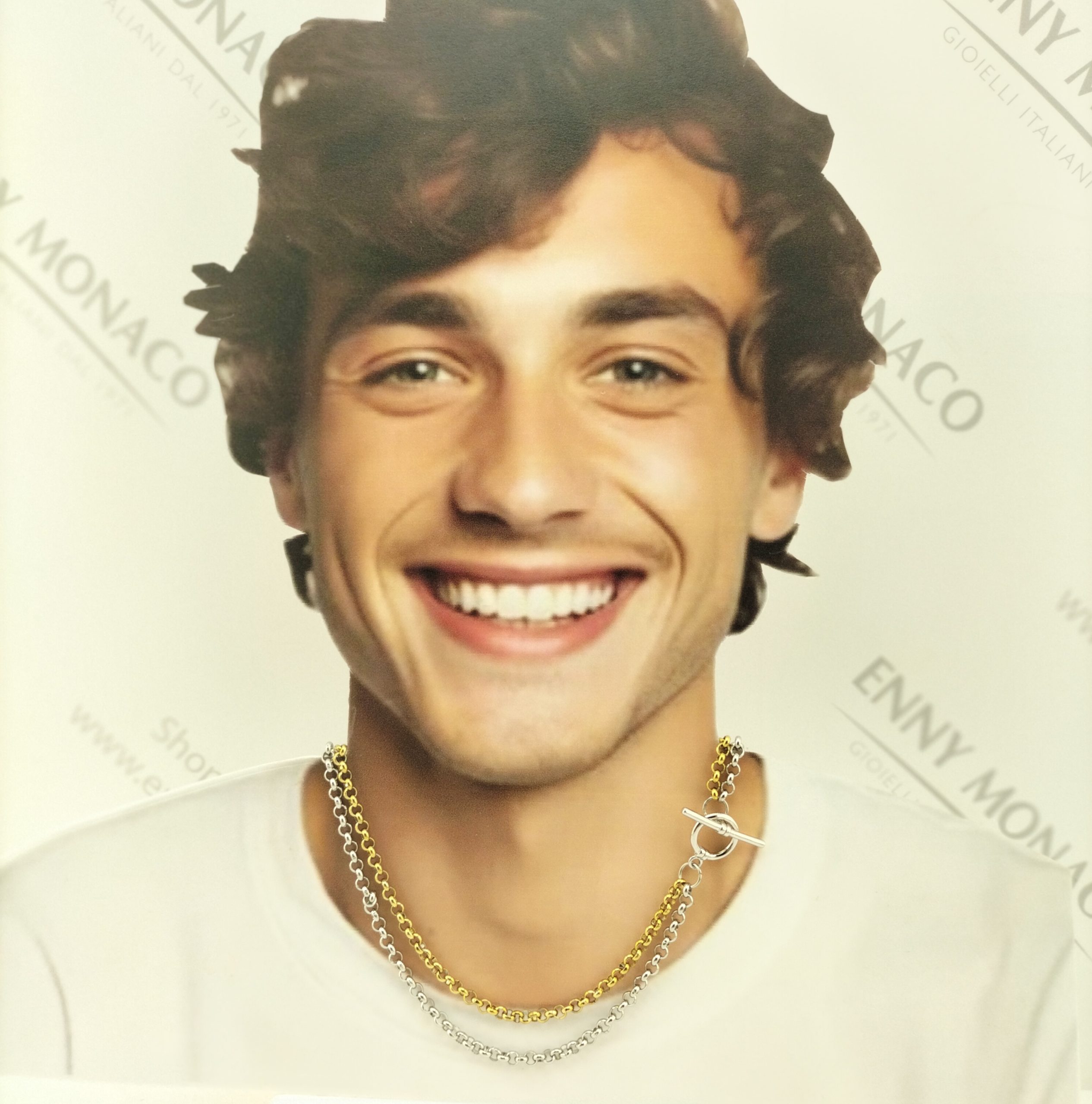 collana rolo grande bicolore