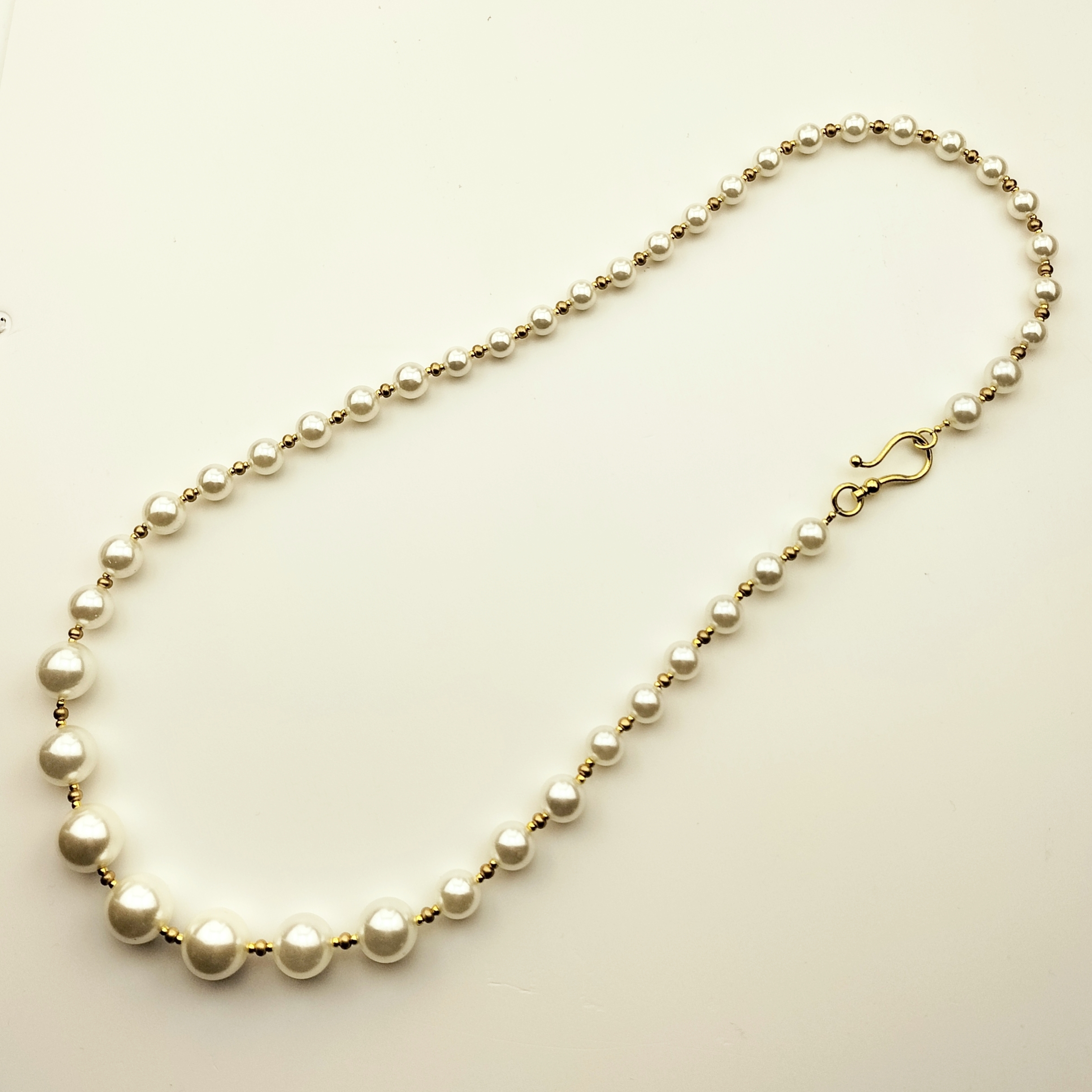 collana gradazione resinpearl fermaglio uncino