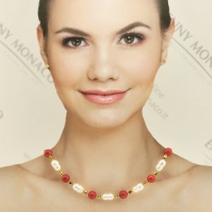 collana bamboo coral 10mm scaramazze
