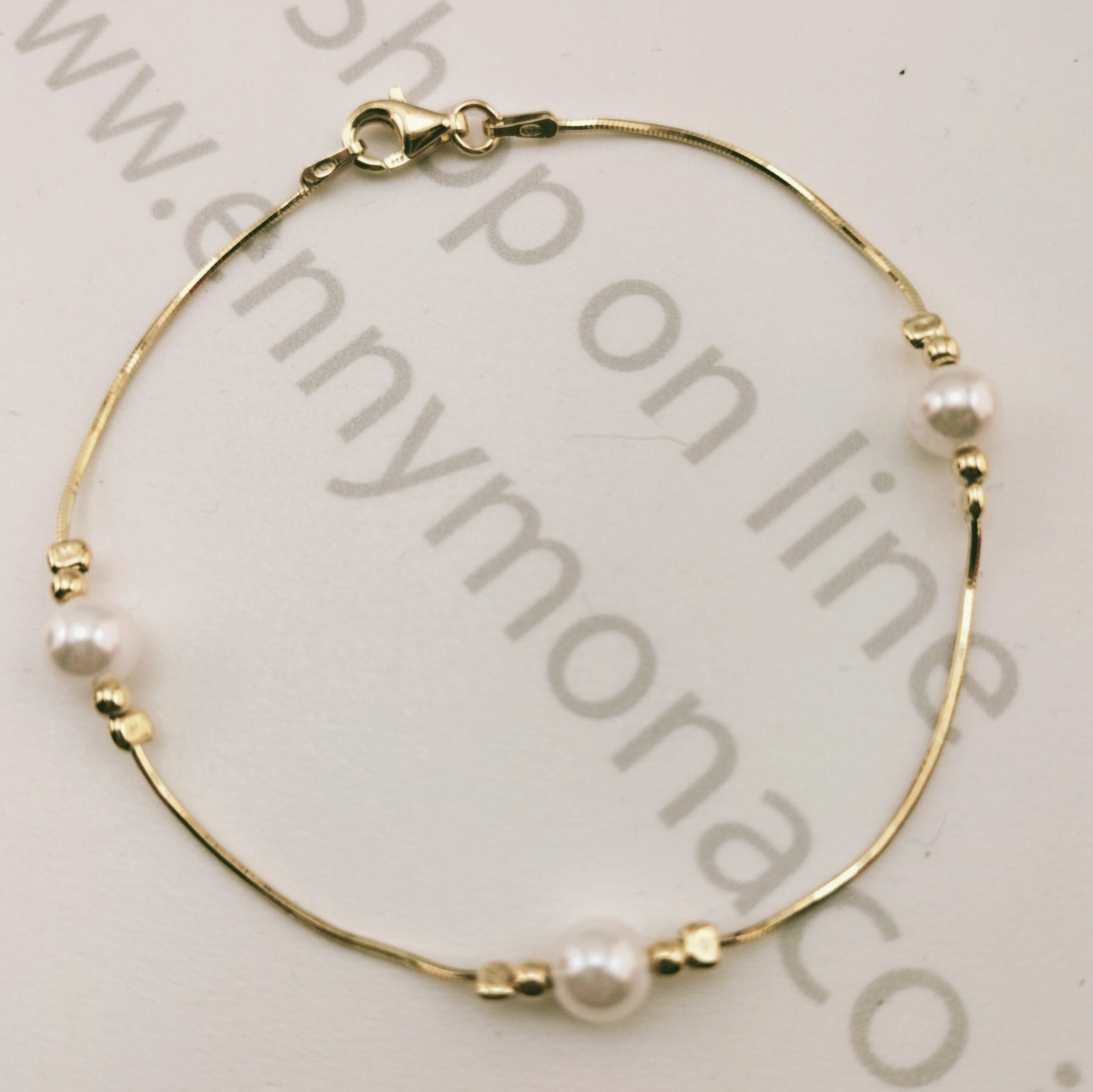 bracciale 1 serpetina argento 925/oo dorato sunpearl