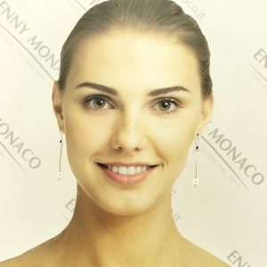 orecchini amo argento 925/oorodiati sunpearl