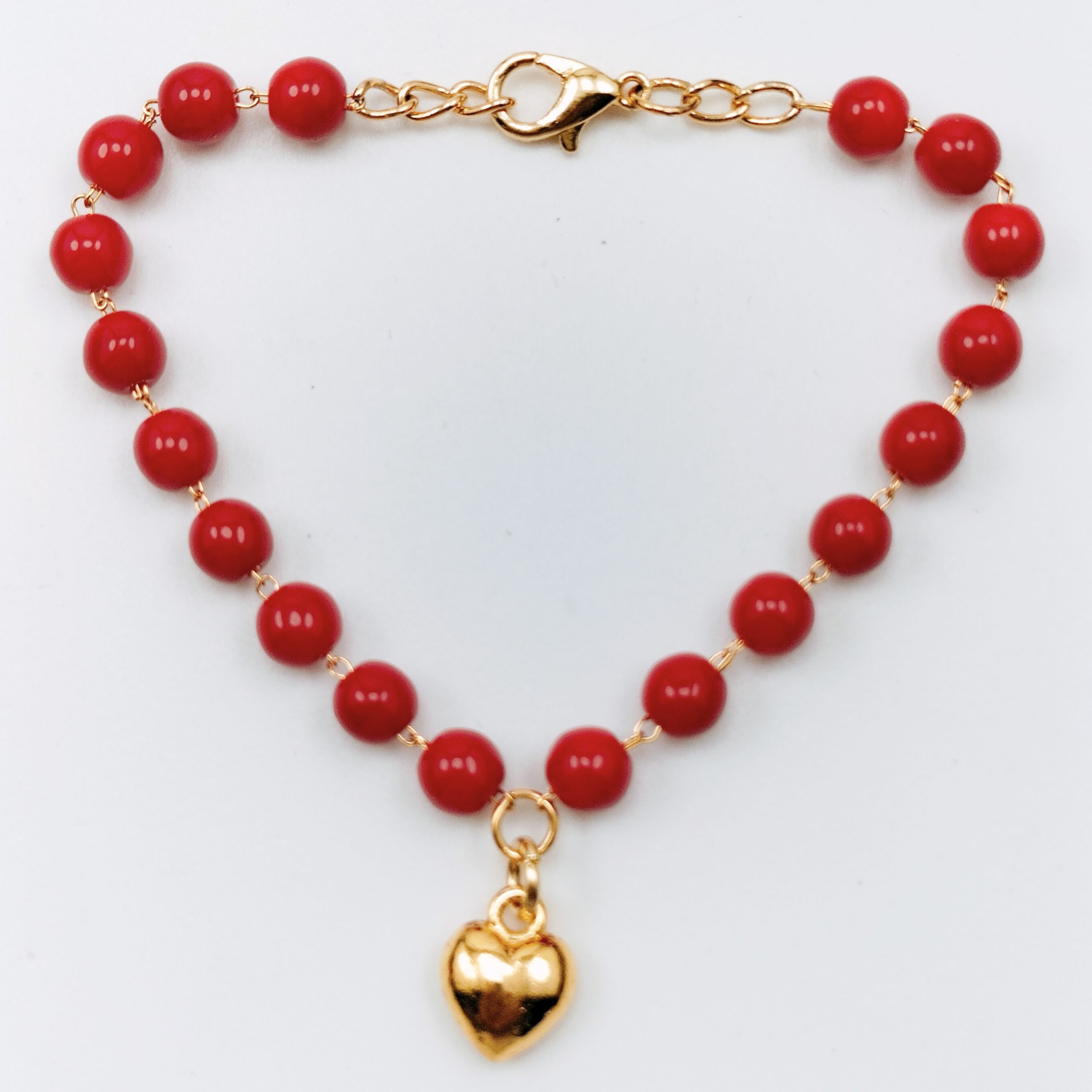 BRACCIALE MURANO ROSSO ROSARIO DORATURA 24Kt BRACCIALE MURANO ROSSO ROSARIO DORATURA 24Kt