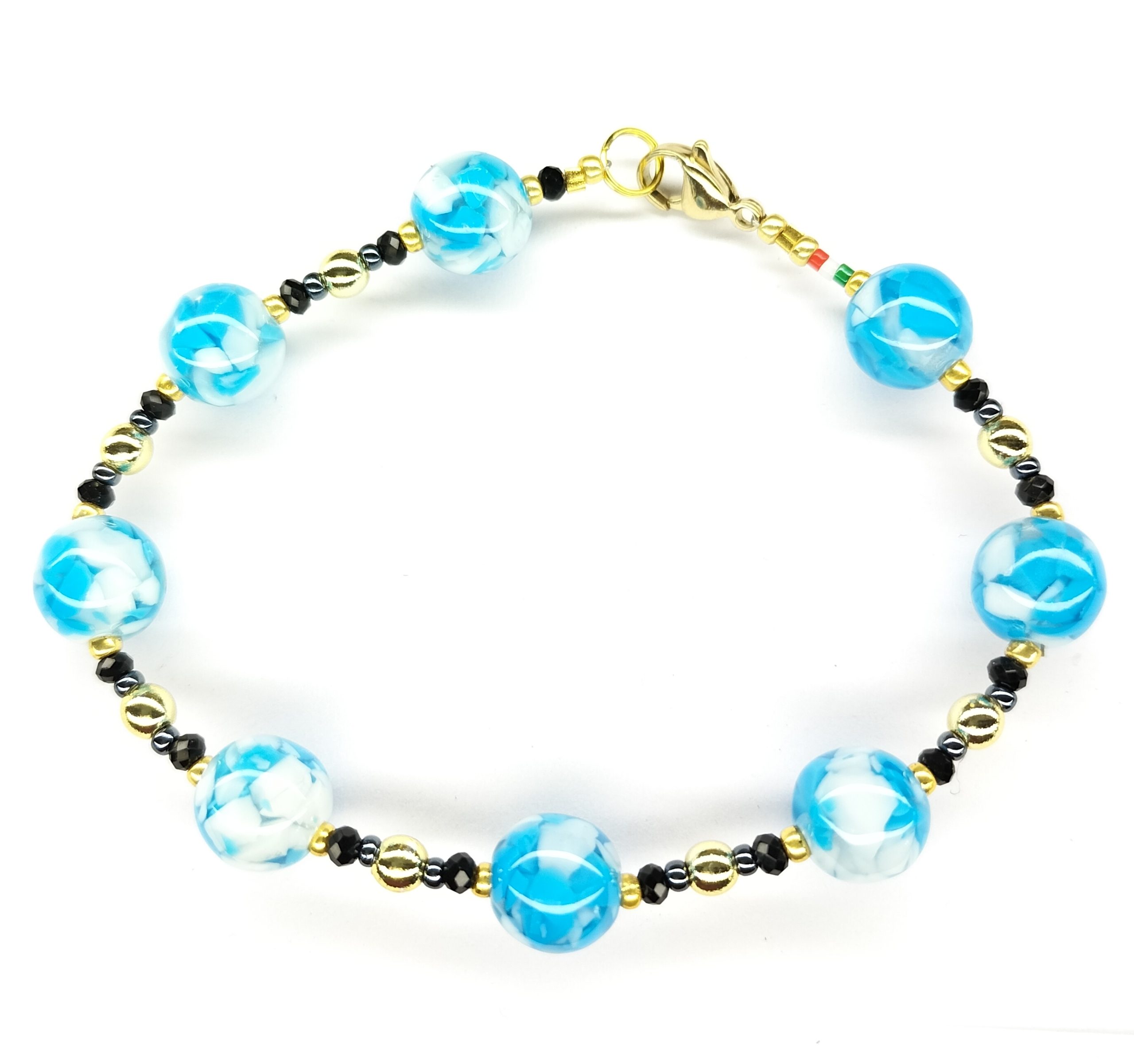 BRACCIALE RESINA TURCHESE 10mm BRACCIALE RESINA TURCHESE 10mm