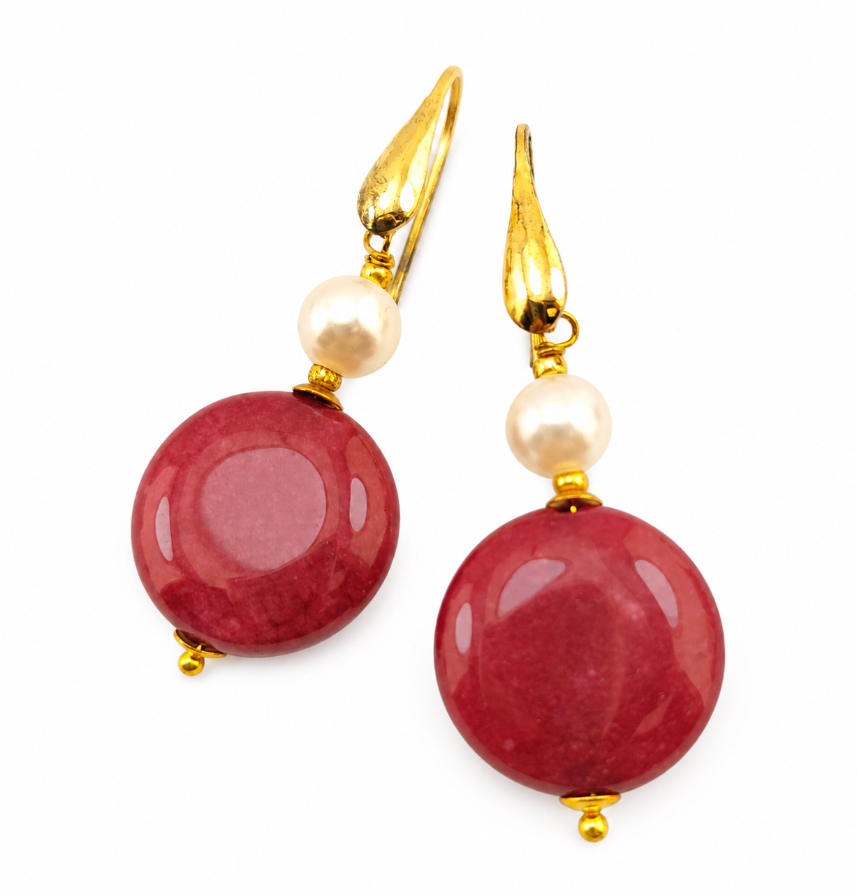 ORECCHINO CIALDA DIASPRO ROSSO ORECCHINO CIALDA DIASPRO ROSSO