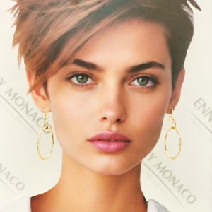 orecchini in ottone lega orafa doratura 24kt