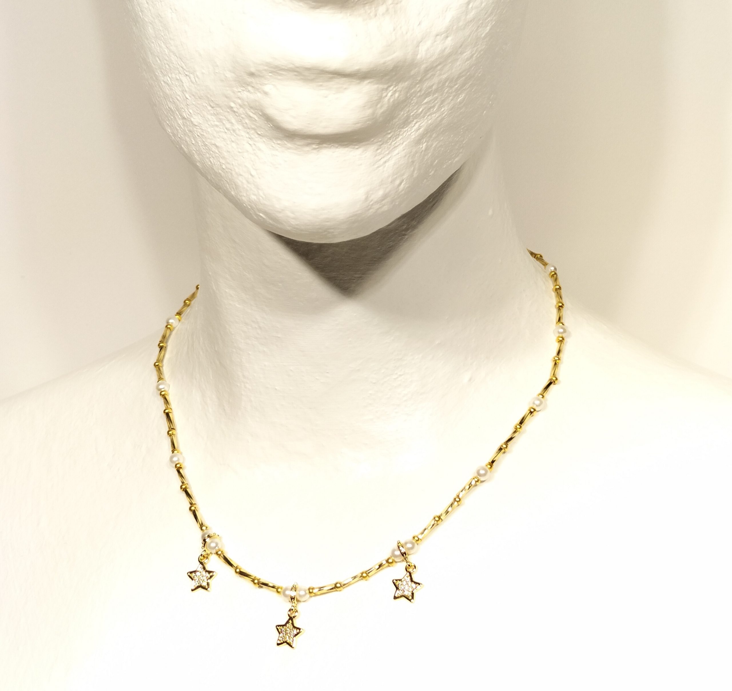 COLLANA 3 STELLE PAVE' COLLANA 3 STELLE PAVE'