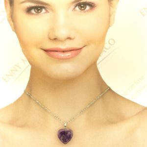 COLLANA CUORE AMETISTA