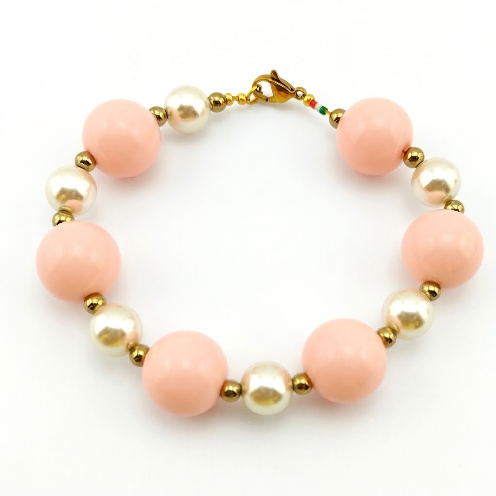 BRACCIALE RESINPLEX CONFETTO & RESINPEARL BRACCIALE RESINPLEX CONFETTO & RESINPEARL