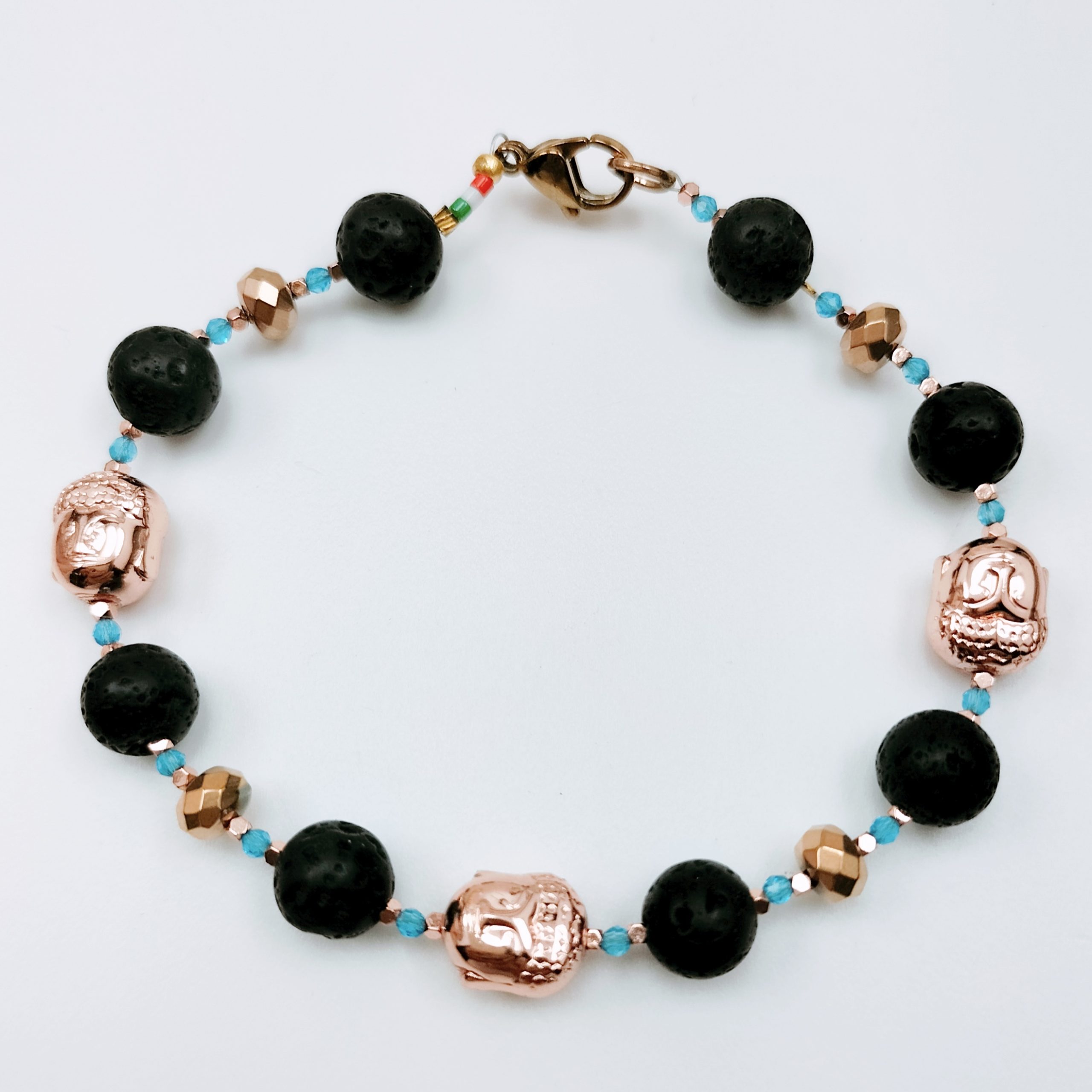 BRACCIALE PIETRA LAVICA BUDDA BRACCIALE PIETRA LAVICA BUDDA