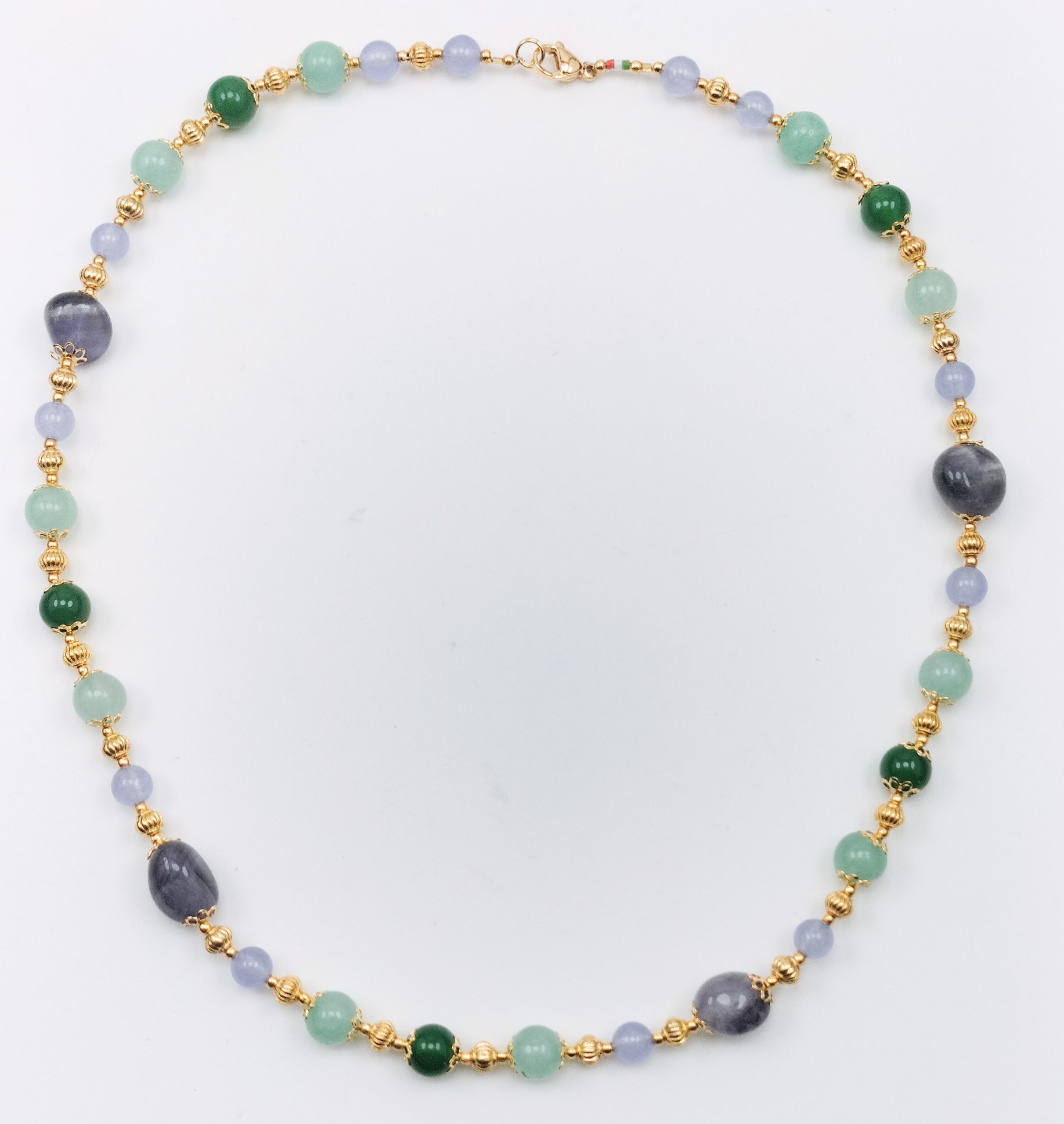 COLLANA AMETISTA BOULE VERDI MURANO COLLANA AMETISTA BOULE VERDI MURANO