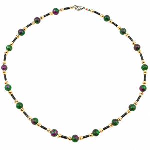 girocollo zoisite tubetti murano