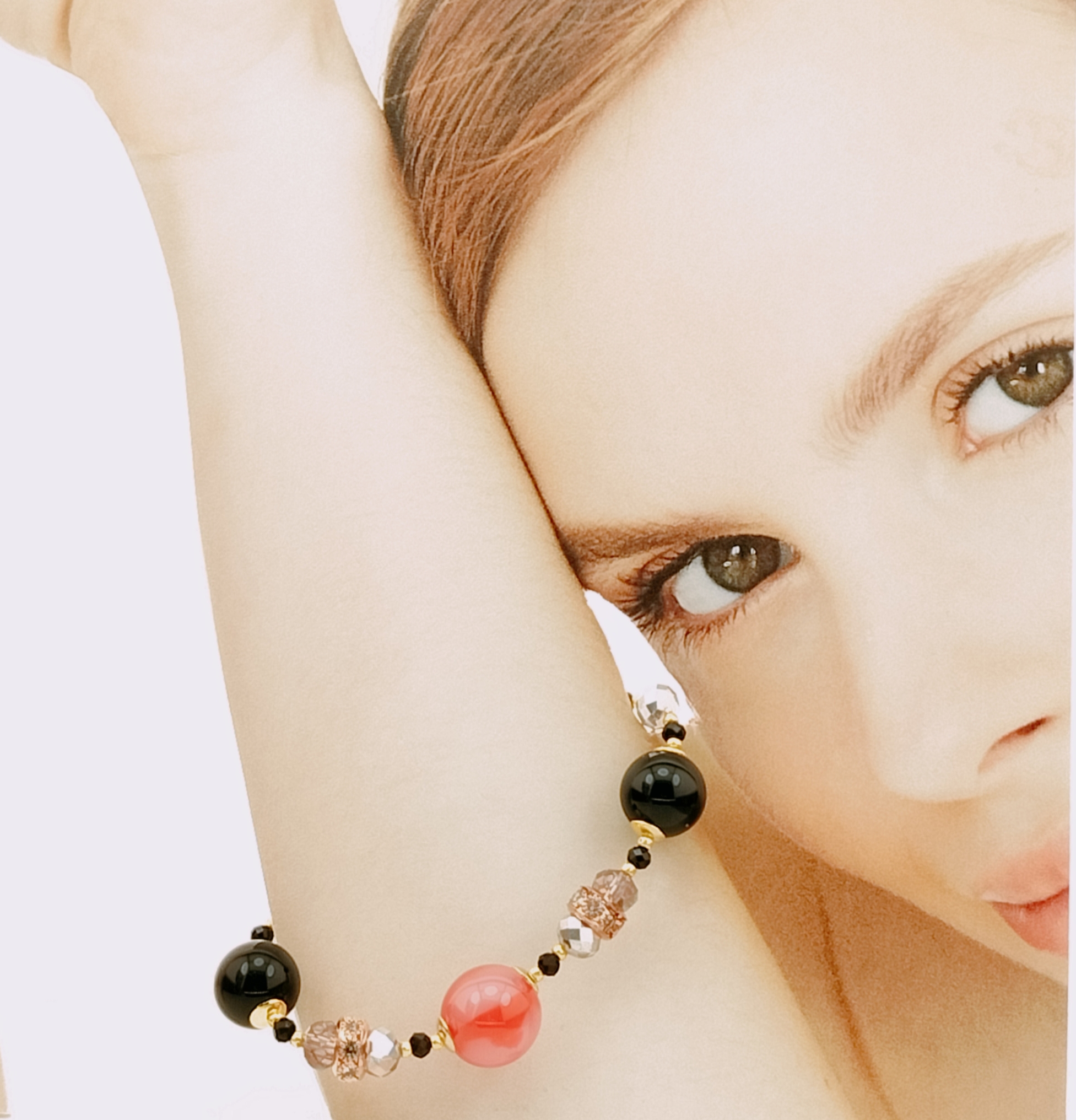 BRACCIALE RESINPLEX ARANCIO TAROCCO ONICE BRACCIALE RESINPLEX ARANCIO TAROCCO ONICE