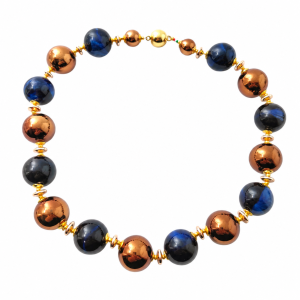 girocollo boule alternate rame blu notte