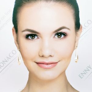 orecchini filo goccia con sunpearl