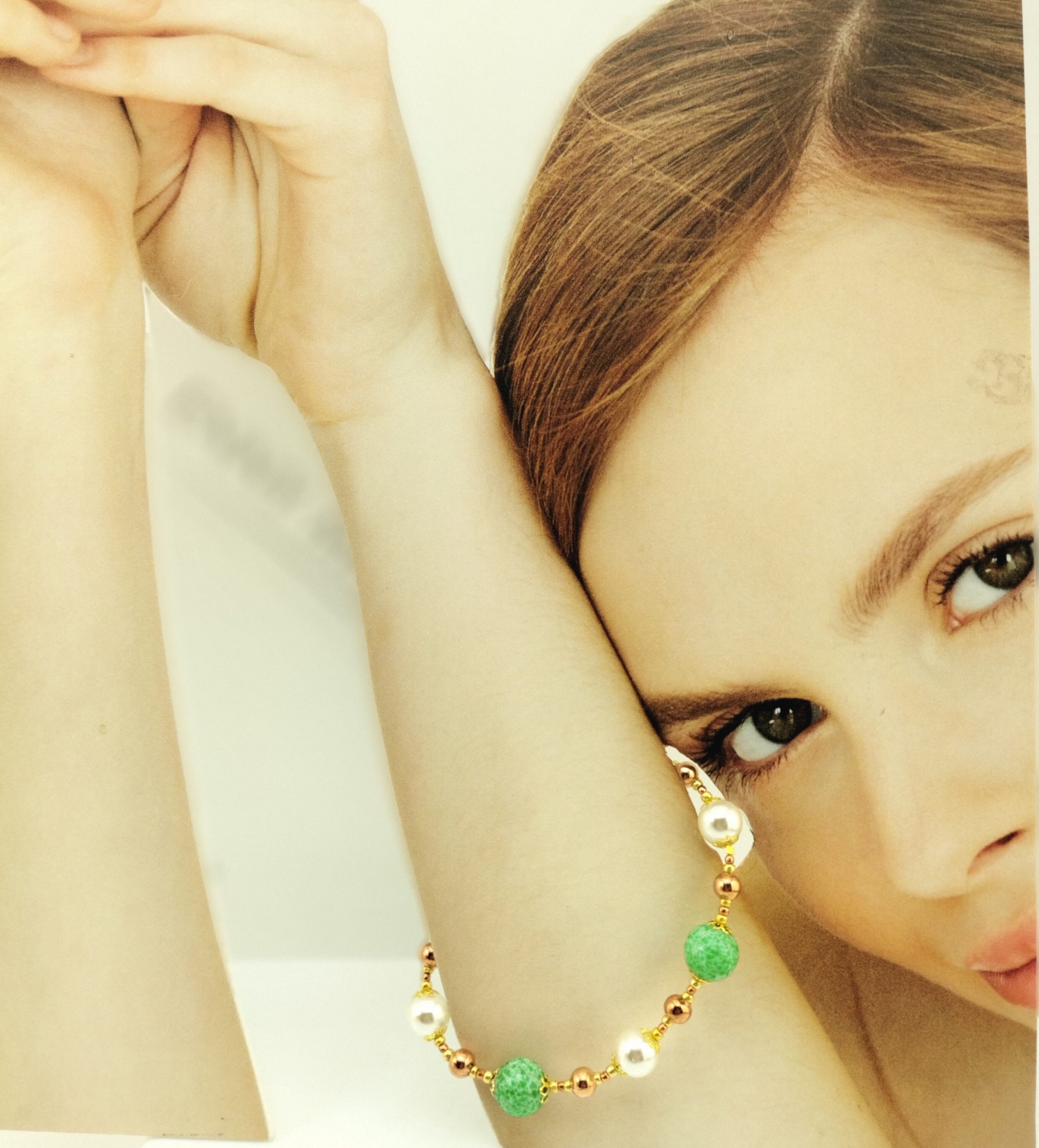 BRACCIALE CERAMICA VERDE ACIDO SUNPEARL BRACCIALE CERAMICA VERDE ACIDO SUNPEARL