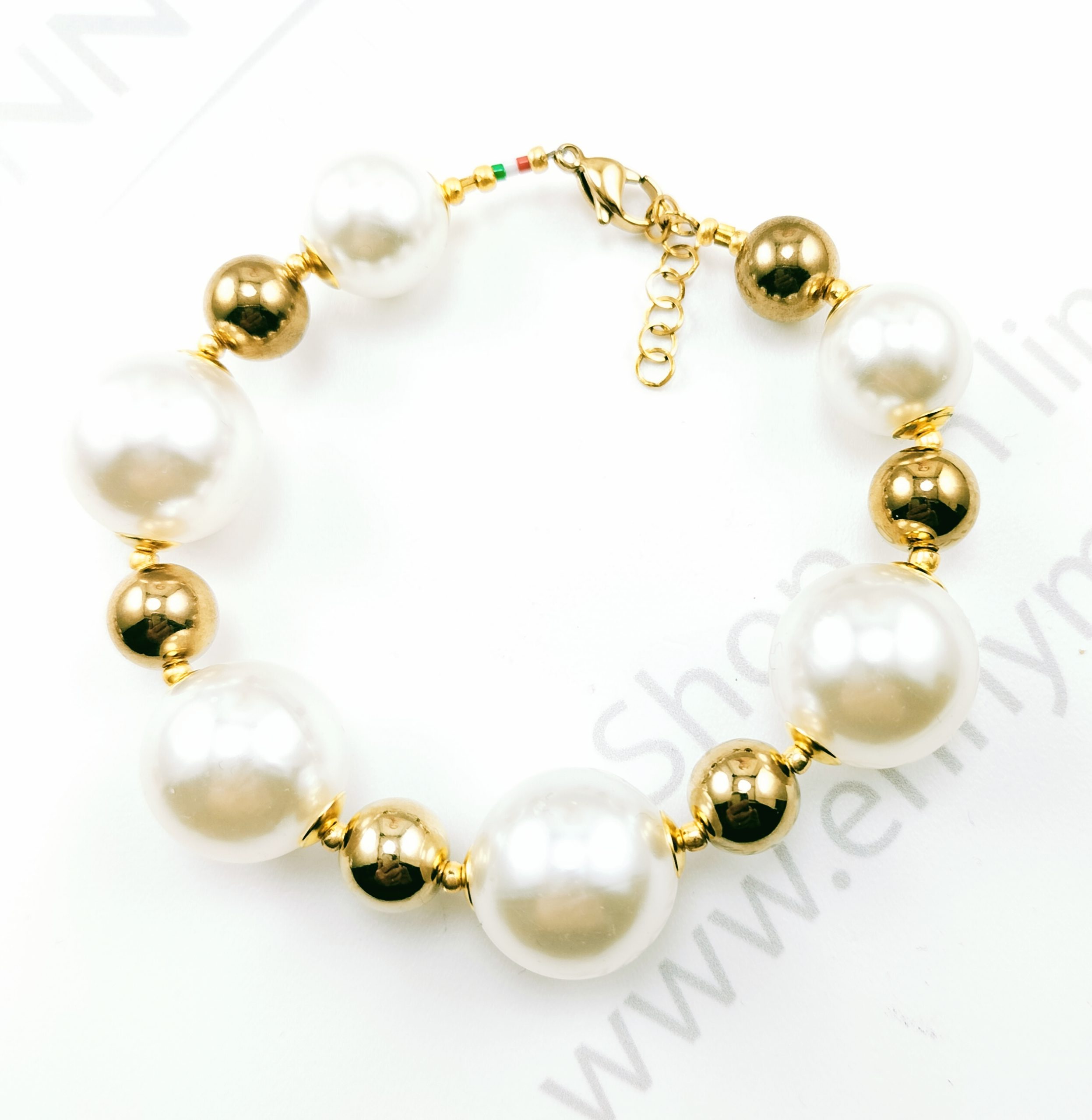 GIROCOLLO RESINPEARL 18MM BOULE RESINA DORATA 10/mm GIROCOLLO RESINPEARL 18MM BOULE RESINA DORATA 10/mm