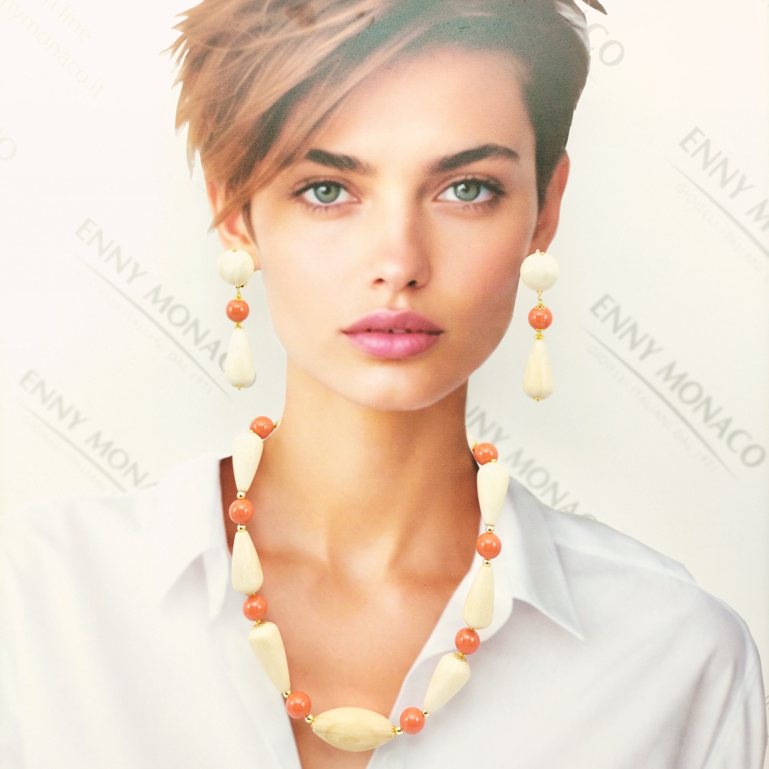 COLLANA GOCCE BETULLA RESINPLEX ARANCIO TAROCCO COLLANA GOCCE BETULLA RESINPLEX ARANCIO TAROCCO