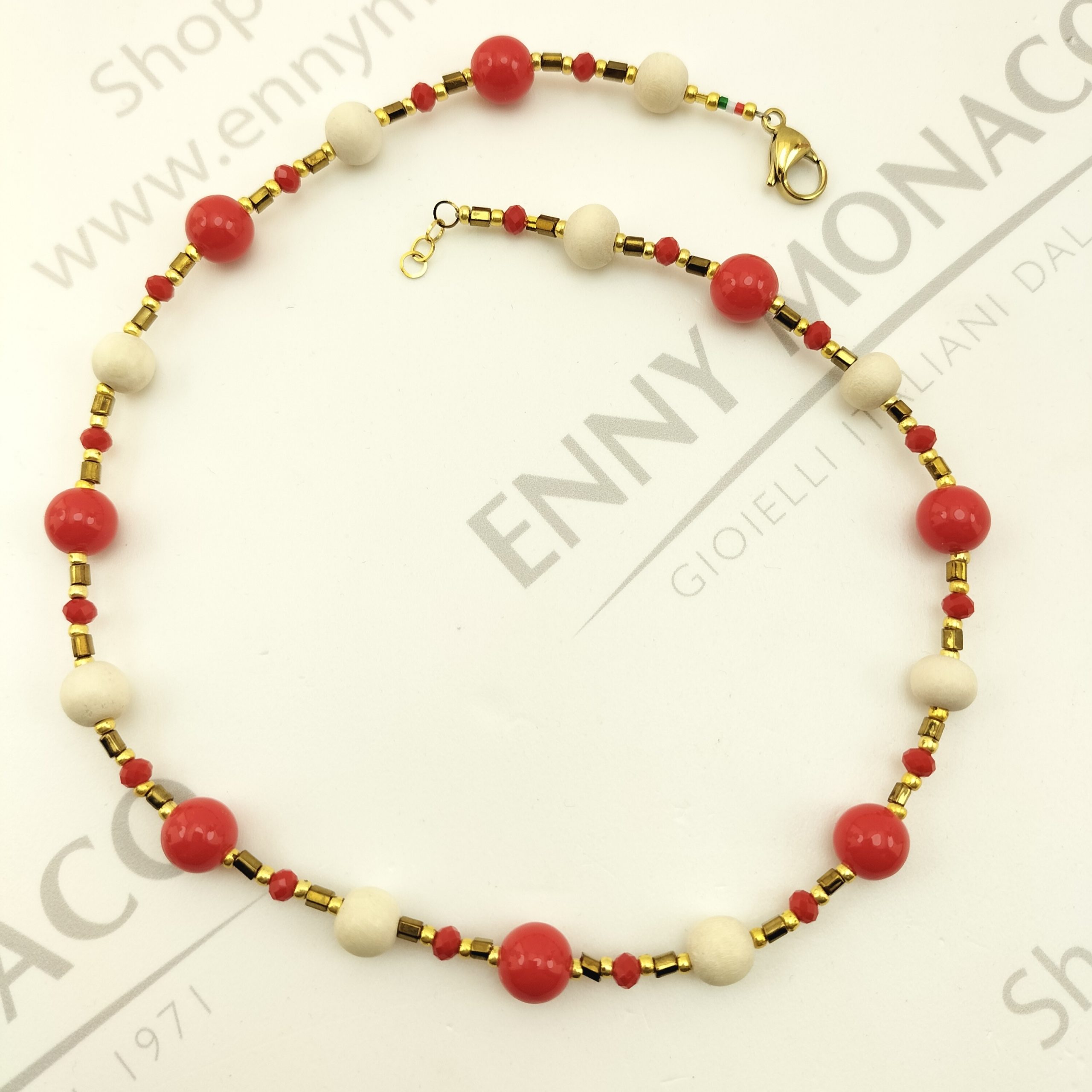 collana betulla arancio barocco