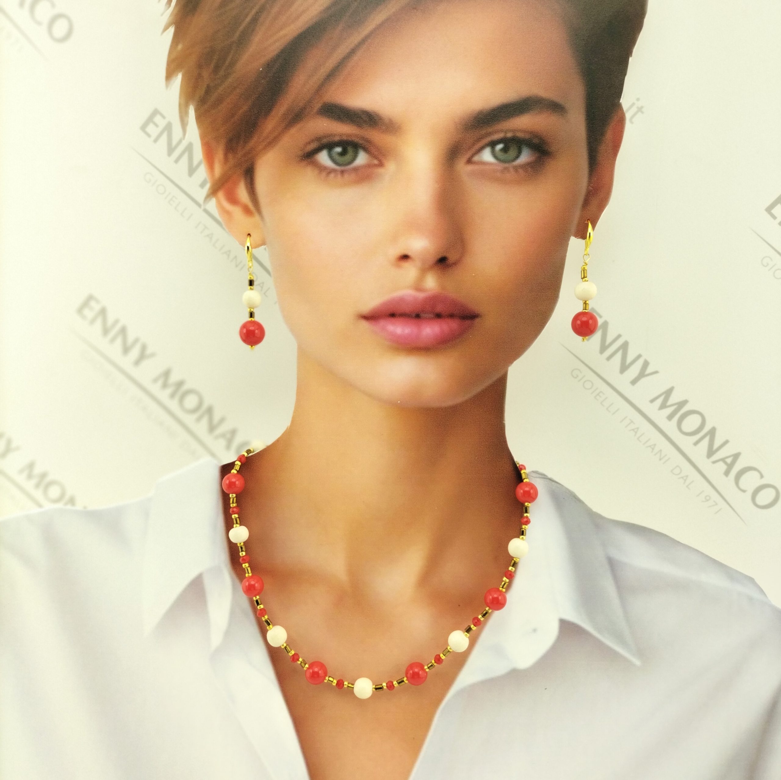 COLLANA BETULLA ARANCIO TAROCCO COLLANA BETULLA ARANCIO TAROCCO
