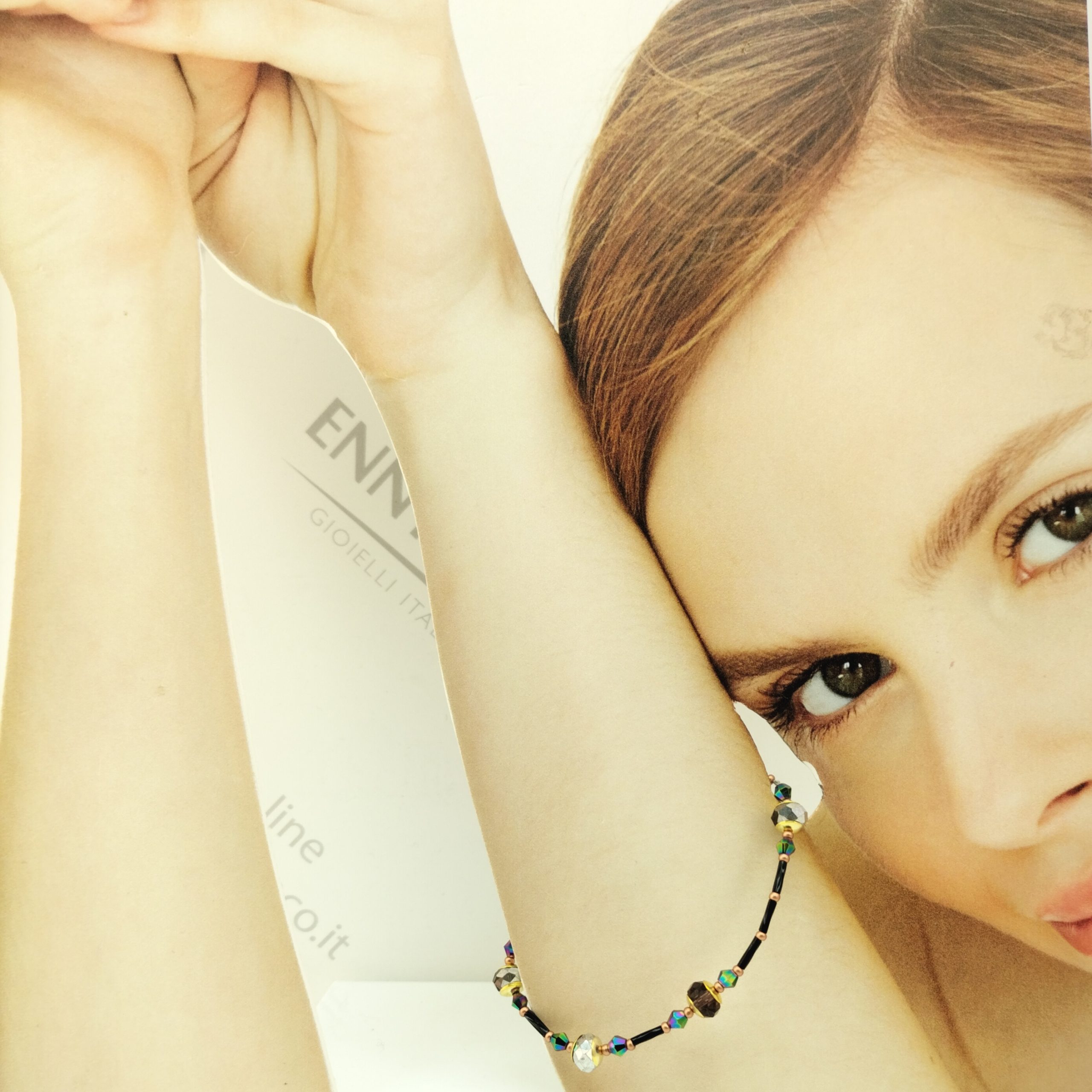 BRACCIALE TUBETTI MURANO NERO BRACCIALE TUBETTI MURANO NERO