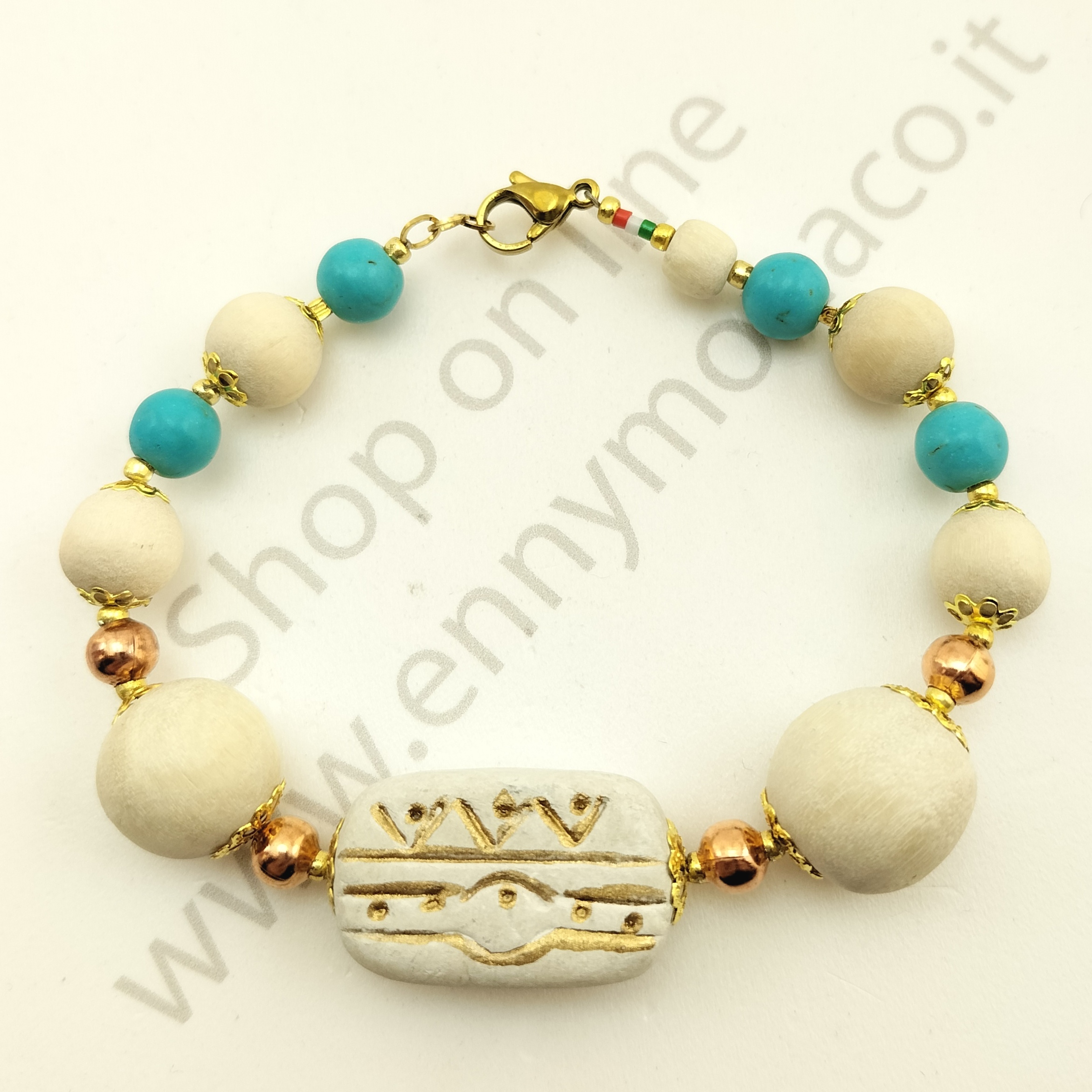 bracciale ceramiche rettangolari